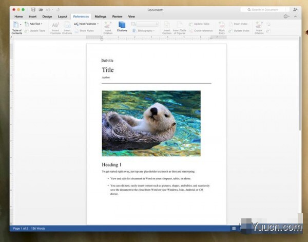 [下载]Office 2016 for Mac新预览版  Word上手体验