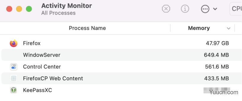 部分苹果 macOS Monterey 用户遇到“内存泄漏”问题，应用后台运行消耗上百 GB 内存