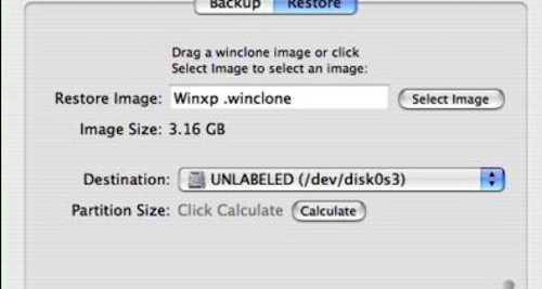MAC怎么用Winclone备份win7还原苹果电脑系统