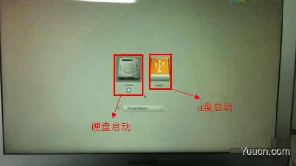 苹果电脑使用U盘装系统时如何用快捷键进入U盘启动