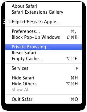 MAC使用快捷键快速开启和关闭Safari私密浏览模式你懂的