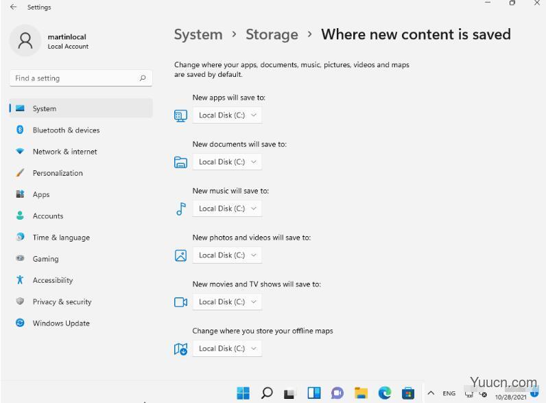 Windows11中如何更改默认保存位置？Win11中默认保存位置更改方法
