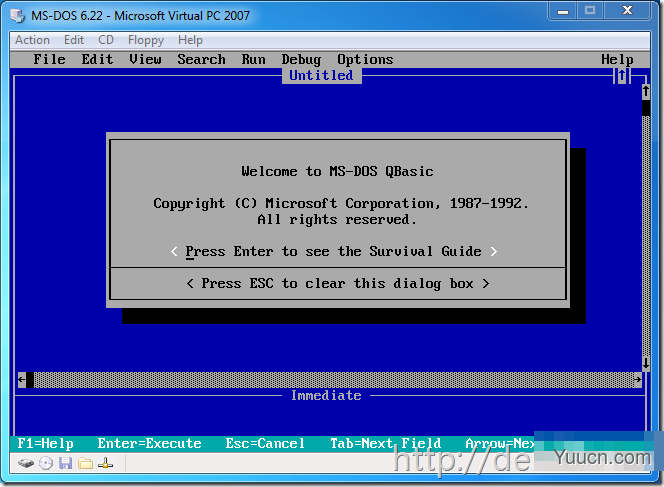 MSDN上MS-DOS 6.22的安装方法