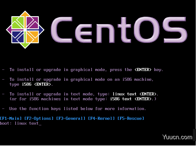 CentOS文本方式系统安装图文详细教程