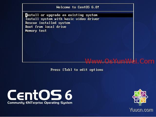 CentOS 6.8 服务器系统安装配置图解教程