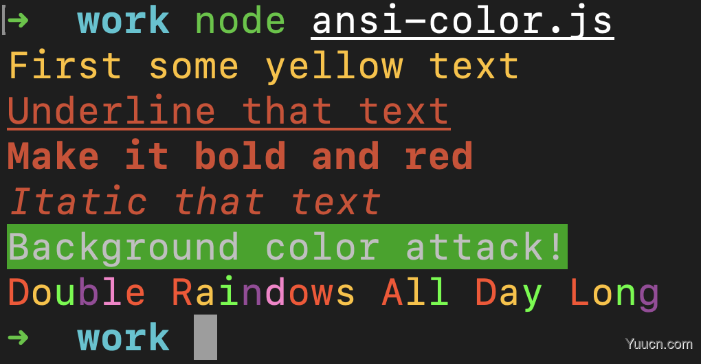 如何在控制台打印彩色文字-你不知道的ANSI Color