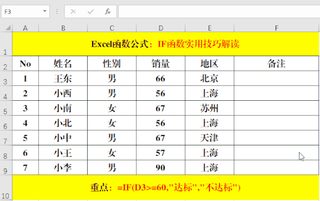 Excel日常应用:函数和快捷键