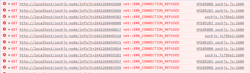 JavaScript中net::ERR_CONNECTION_REFUSED解决方法大全
