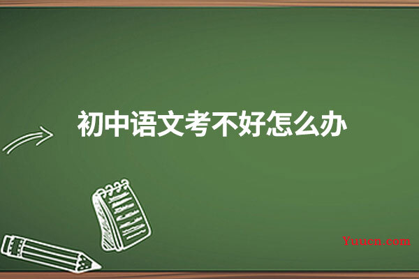初中语文考不好怎么办