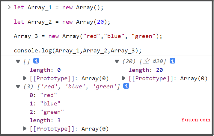 第一百一十二篇: JS数组Array（一）数组基本用法