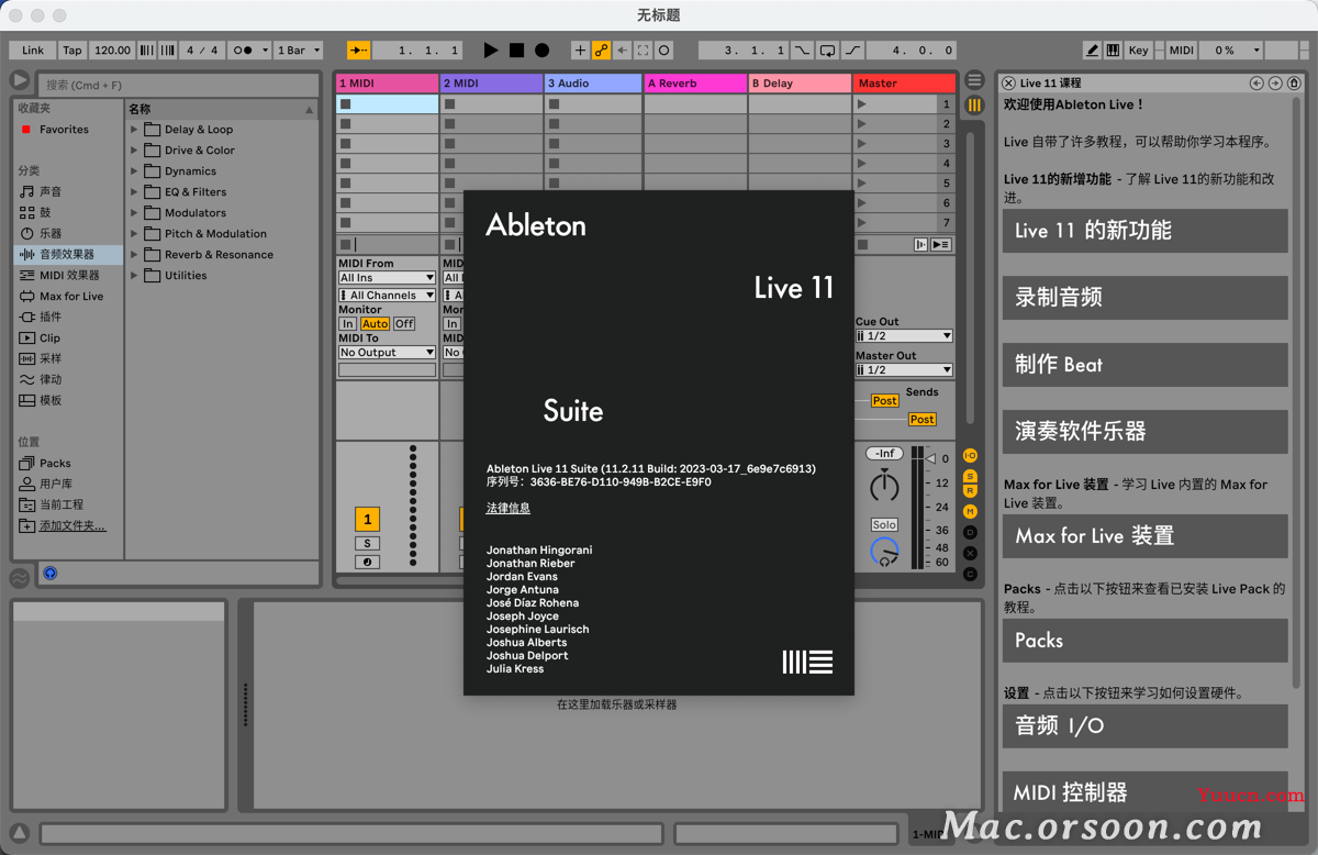 音乐制作：Ableton Live 11 Suite Mac