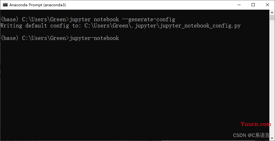 Jupyter Notebook 修改默认路径
