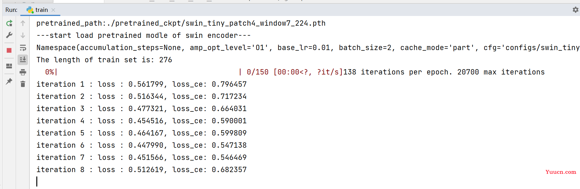 SwinUnet官方代码训练自己数据集（单通道灰度图像的分割）
