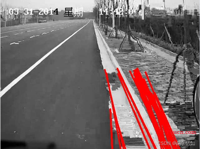 计算机视觉——车道线（路沿）检测