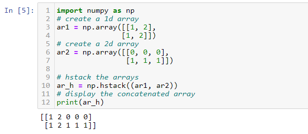 ValueError: all the input arrays must have same number of dimensions, but the array at index 0 has 1