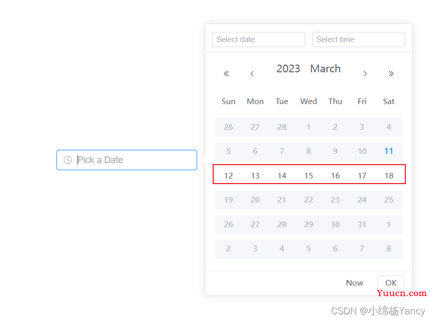 ElementPlus DateTimePicker日期时间选择器限制可选时间范围（精确时分秒）