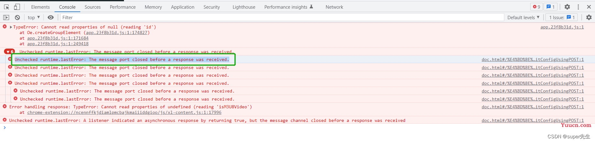 全网多种方式解决Unchecked runtime.lastError: The message port closed before a response was received的错误