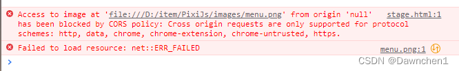 from origin ‘null‘ has been blocked by CORS policy: Cross origin requests are only supported for ...